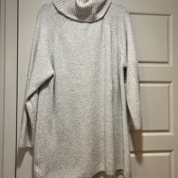 Topshop sweater dress turtleneck medium in oat - Picture 4 of 11